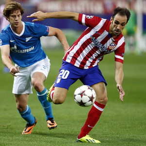 Temporada 2013/2014 Atlético de Madrid - Zenit Juanfran durante el partido de Champions