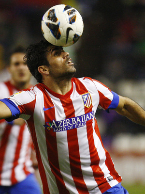 Temporada 2012-13. Diego Costa volvió al equipo y lo hizo marcando contra el Real Valladolid en Zorrilla. 