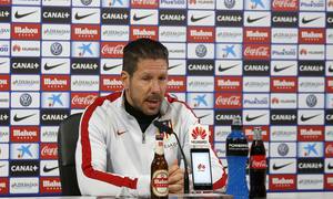 Diego Pablo Simeone, entrenador del Atlético de Madrid, habló en rueda de Prensa antes del partido frente al Celta