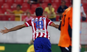 Temporada 13/14 Sevilla-Atlético de Madrid Diego Costa celebrando el gol