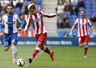 Temporada 14-15. Jornada 27. RCD Espanyol - Atlético de Madrid. Griezmann encara en una de sus contras.