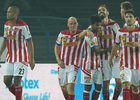 Los jugadores del Atlético de Kolkata celebrando uno de los goles