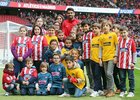 Temporada 2017-18. Presentación Diego Costa con los niños en el Wanda Metropolitano.