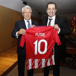 Temp. 17-18 | Atlético de Madrid - Sporting de Portugal | 05-04-2018 | Enrique Cerezo y Paulo Futre