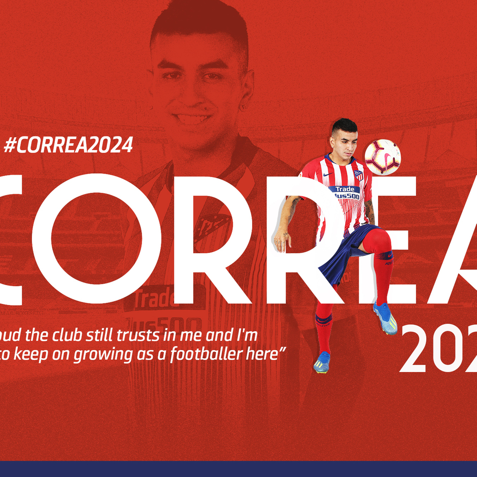 Ángel Correa renews his contract until 2024 Club Atlético de Madrid