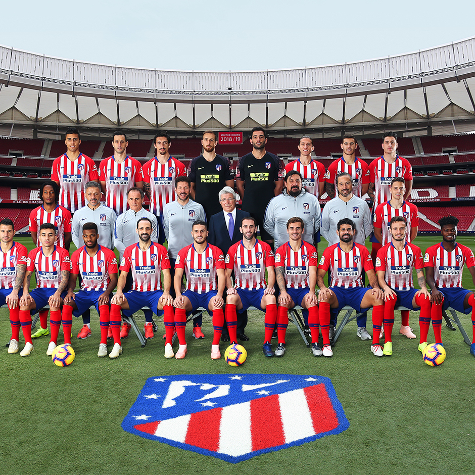 Atlético de Madrid's official 2018/2019 team photo - Club Atlético de