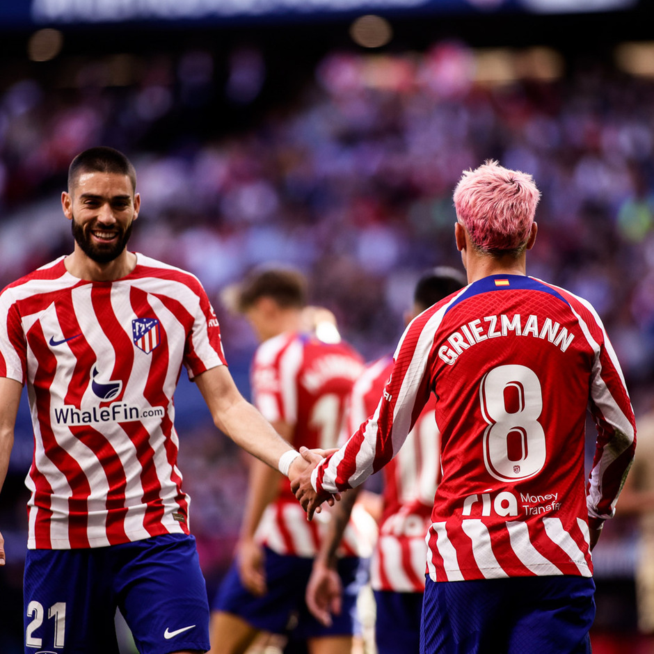 Griezmann s brace to beat Almer a Club Atl tico de Madrid Web