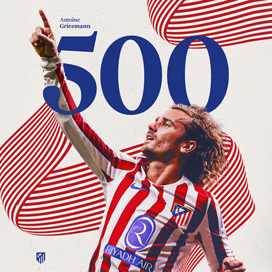 Griezmann reaches 500 games played in the Atleti jersey - Club