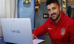 David Villa en entrevista con Facebook