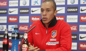 Joao Miranda, durante una rueda de prensa en la Ciudad Deportiva de Majadahonda