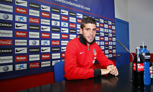 Temporada 12/13. Emiliano Insua habla ante los medios de comunicación