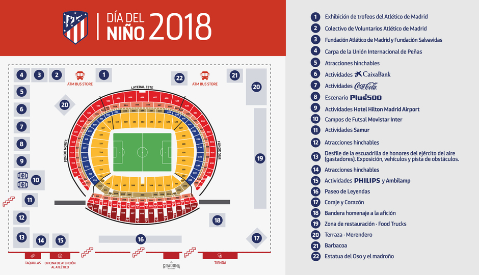 Mapa Día del Niño Wanda Metropolitano
