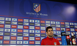 temporada 13/14. rueda de prensa de Diego Costa en Majadahonda