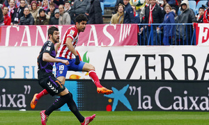 temporada 13/14. Partido Atlético-Valladolid. Gol de Diego Costa