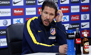 temporada 13/14. rueda de prensa de Diego Pablo Simeone en Majadahonda
