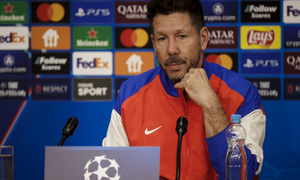 Rueda de prensa Simeone en Praga