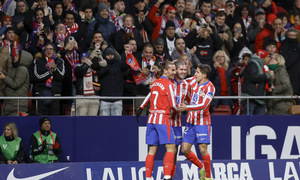 Temp. 24-25 | Atlético de Madrid - Sevilla | celebración gol De Paul