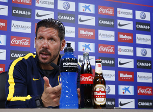 temporada 13/14. rueda de prensa de Diego Pablo Simeone en Majadahonda