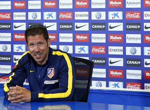 temporada 13/14. rueda de prensa de Diego Pablo Simeone en el estadio Vicente Calderón