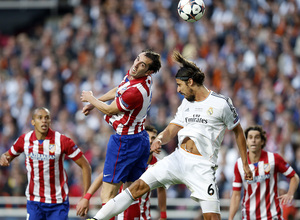 Final Champions League 2014. Real Madrid - Atlético de Madrid. Gol de Godín.