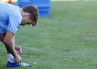 Temporada 14-15. Entrenamiento Majadahonda. Griezmann se ata las botas.