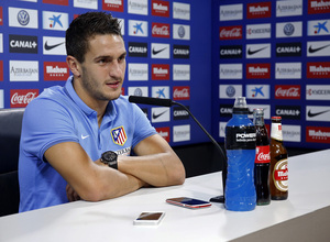 temporada 14/15 . Rueda de prensa de Koke en la ciudad deportiva de Majadahonda