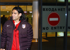 UEFA Europa League 2012-13. Falcao llega al aeropuerto de Moscú