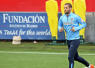 Temporada 14/15. Entrenamiento 10/10. Mario Suárez volvió al trabajo con el grupo. Foto: Ángel Gutiérrez