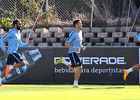 temporada 14/15. Entrenamiento en la ciudad deportiva de Majadahonda. Jugadores corriendo durante el entrenamiento