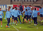 Temporada 14-15. Entrenamiento 03/11 en el Swedbank Stadion. Foto: Ángel Gutiérrez.