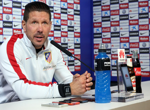 temporada 14/15. Rueda de prensa de Simeone en la ciudad deportiva de Majadahonda