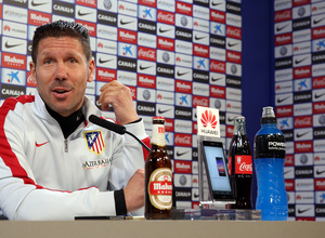 temporada 14/15. Rueda de prensa de Simeone en la ciudad deportiva de Majadahonda