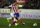 Temporada 14-15. 1/16 Copa del Rey. Atlético de Madrid-L'Hospitalet. Mandzukic remata a portería en el primer gol.