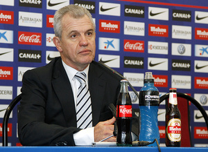 Liga 2012-13. Javier Aguirre comparece en rueda de prensa en el Calderón
