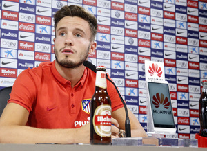 temporada 15/16. Rueda de prensa de Saúl en la ciudad deportiva de Majadahonda