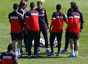 Entrenamiento del equipo en la Ciudad Deportiva de Majadahonda