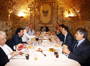 Comida directivas Atleti-Betis