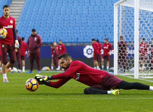 Temporada 16/17. 27/10/2016. Entrenamiento en Vicente Calderón (Alberto) | Moyá
