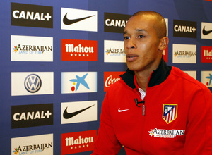 Miranda atiende a los medios en el Calderón dos días antes de la final