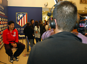 Diego Costa en un momento de una entrevista