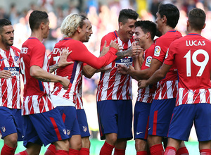 Amistoso | Brighton - Atlético de Madrid. Celebración
