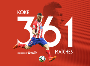 Koke 361 partidos ENG
