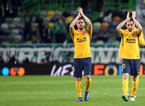 Temp. 17-18 | Vuelta de cuartos de la Europa League | 12-04-2018 | Sporting CP - Atleti | Celebración