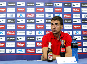 Temporada 13/14. Rueda de prensa de Gabi en los Ángeles de San Rafael