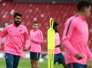 Temp. 17-18 | Ida semifinales Europa League | Entrenamiento Emirates Stadium | Diego Costa