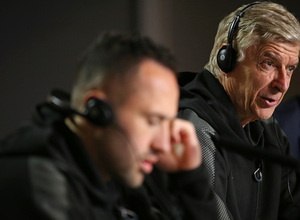 temporada 17/18. Rueda de prensa del Arsenal. Previa Europa League. Atlético Ársenal Wanda Metropolitano