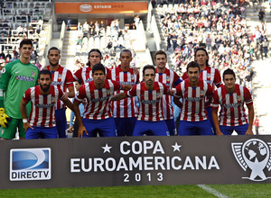 Once del Atlético ante Estudiantes