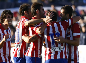 Temporada 13/14 Celebración del Gol ante el Nacional