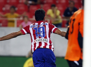 Temporada 13/14 Sevilla-Atlético de Madrid Diego Costa celebrando el gol