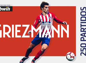 Temporada 18/19 | Atlético de Madrid - Girona | Griezmann 250 partidos